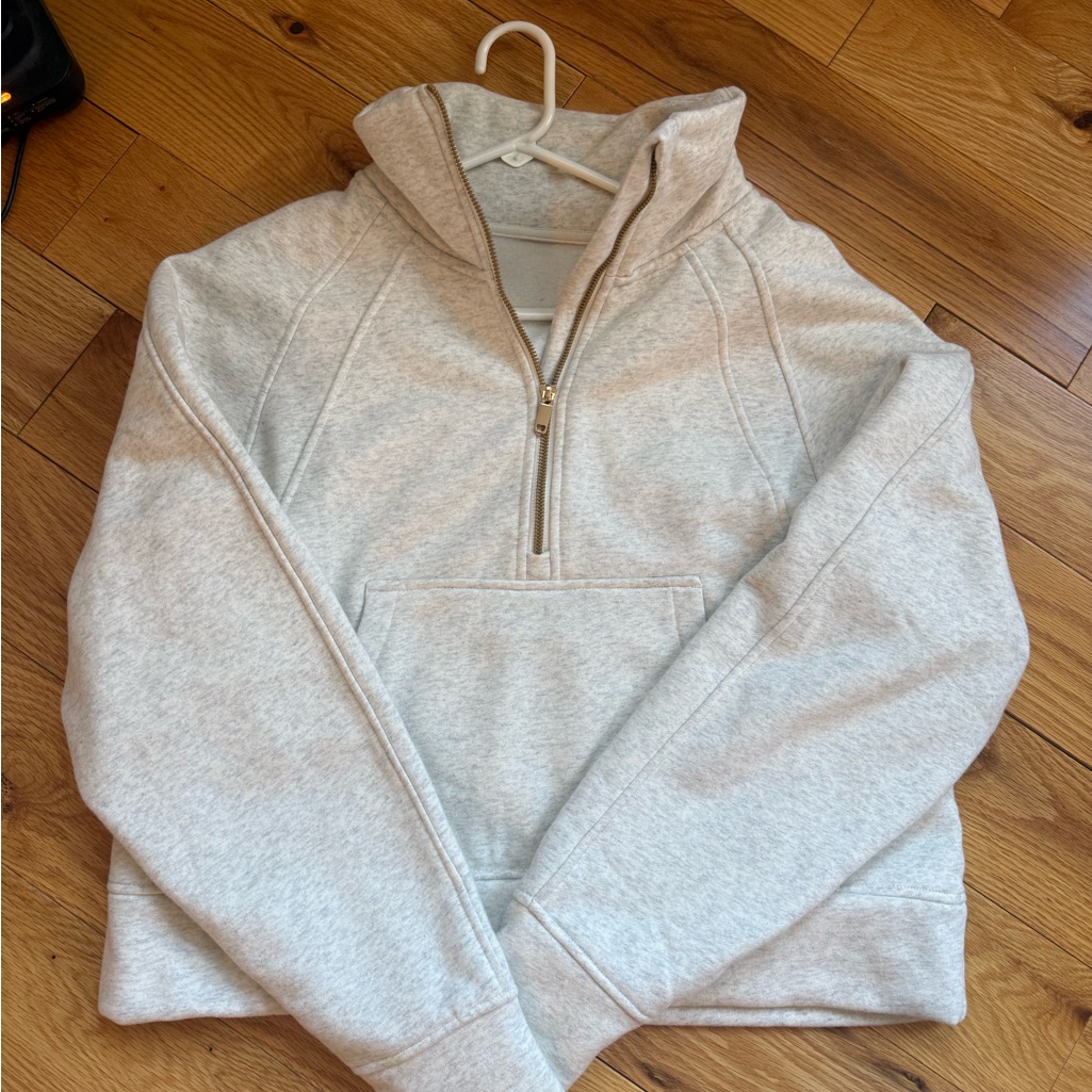 Gray Half-Zip Women's Hoodie